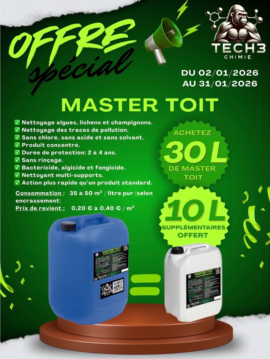 MASTER TOIT - Détergent fongicide concentré – Image 3